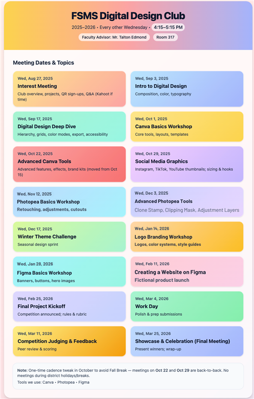 DDC Calendar